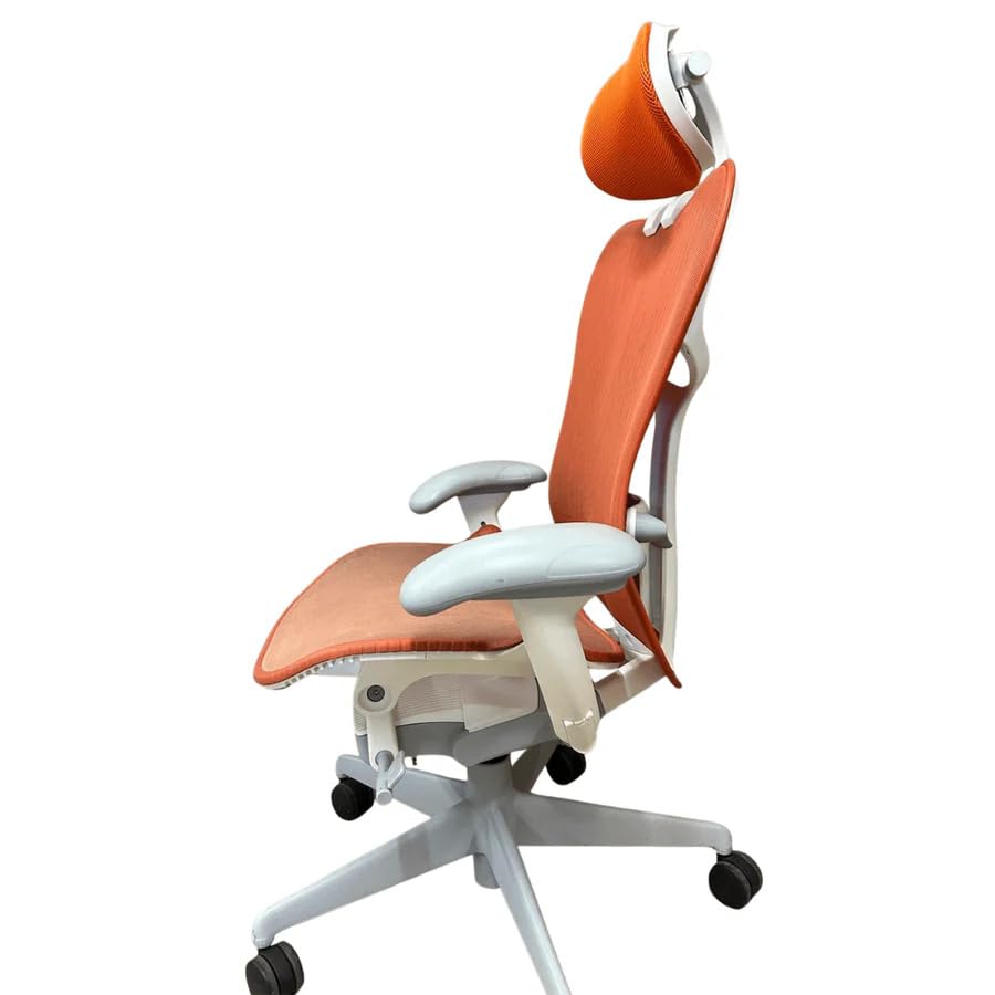 Turquoise Studio White Office Chair with Headrest S36291