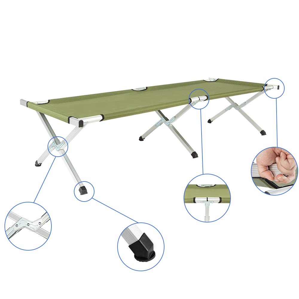 Portable Folding Camping Cot with Carrying Bag S4245