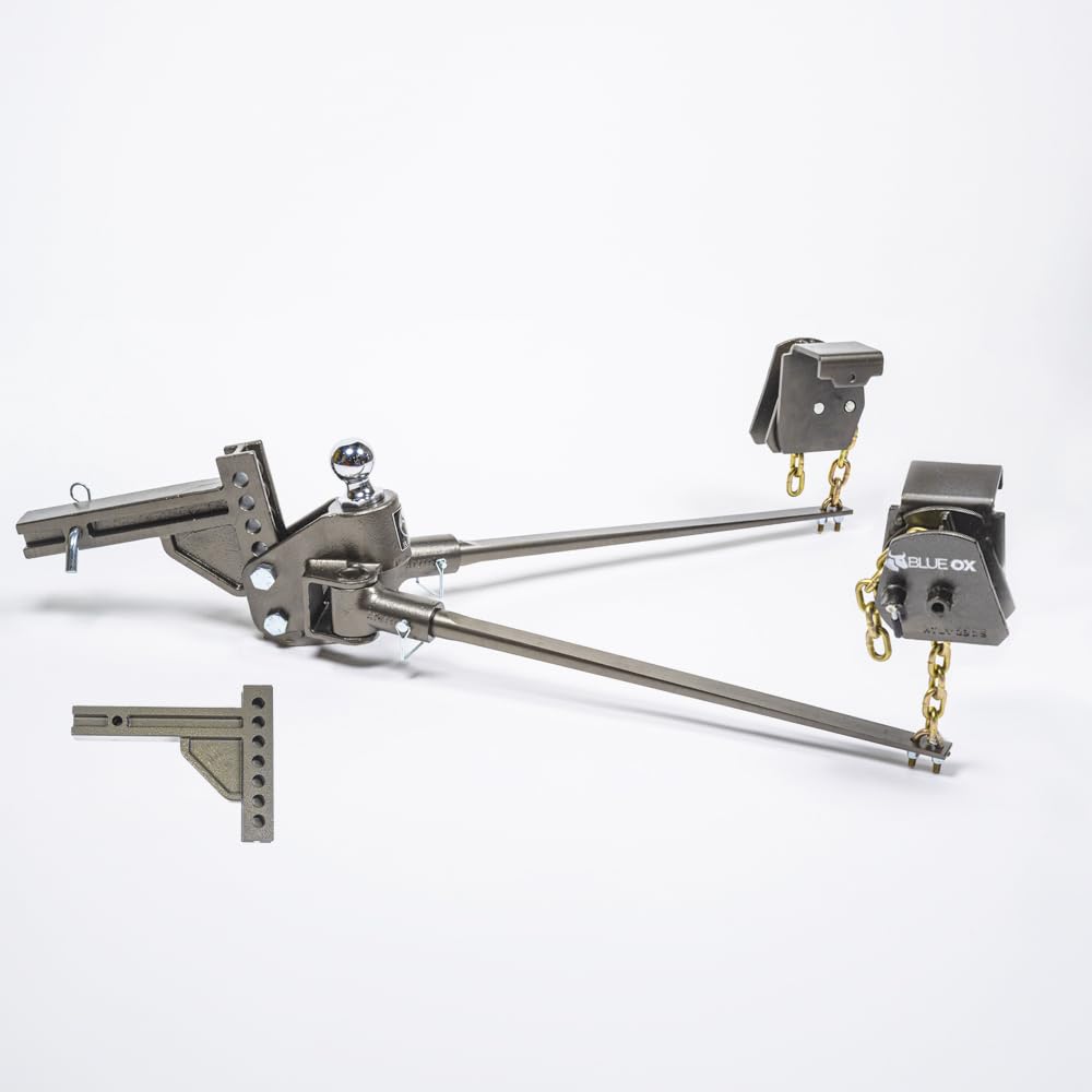 Weight Distributing Hitch with 7 Hole Shank, 1000lbs Tongue, 10000lbs Towing, 2″ Receiver O277964
