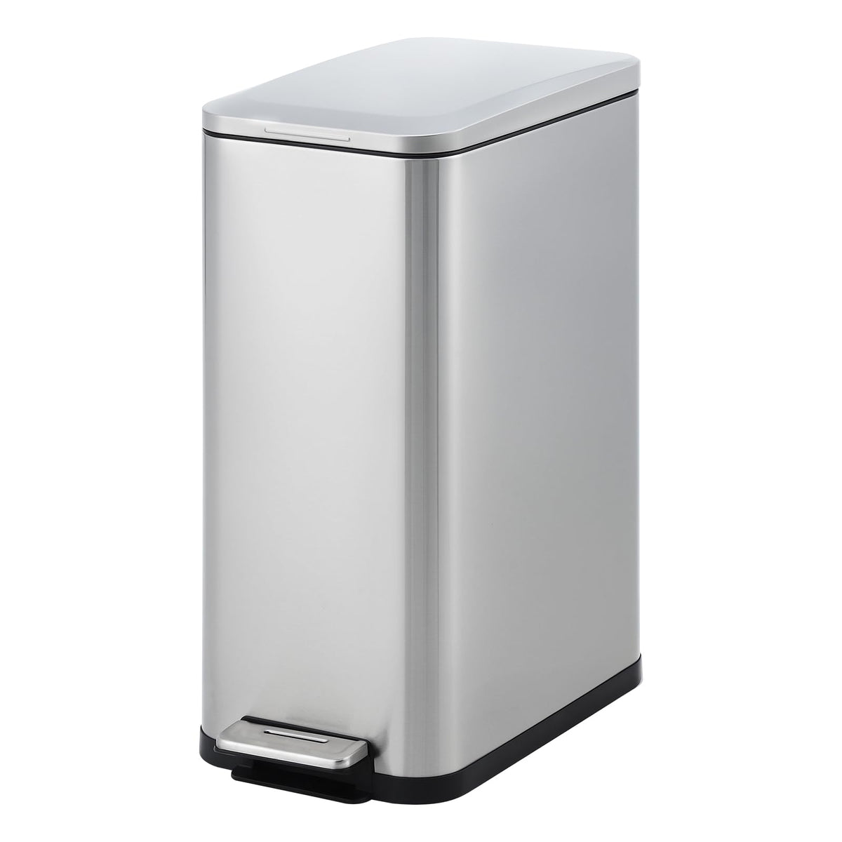 50L Slim Stainless Steel Step Trash Can with Soft-Close Lid G619532