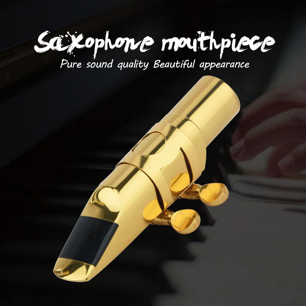 Alto Saxophone Mouthpiece with Cap and Ligature Gold 5C B85351
