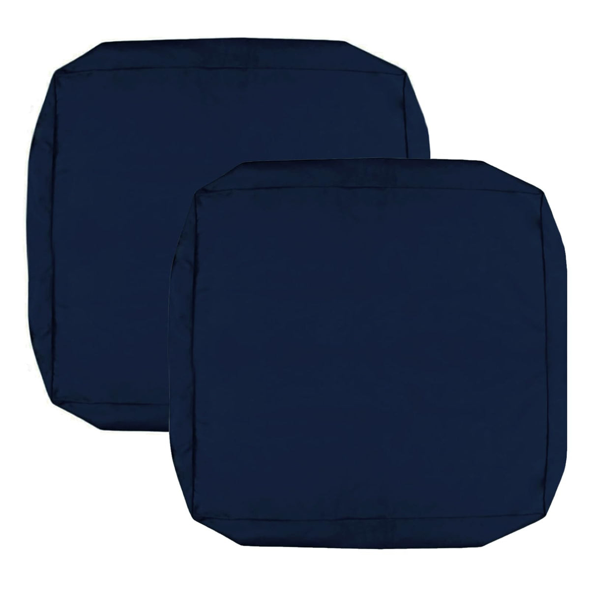 Patio Cushion Covers 16x16x2.5 Navy Blue 2 Packs Z237815