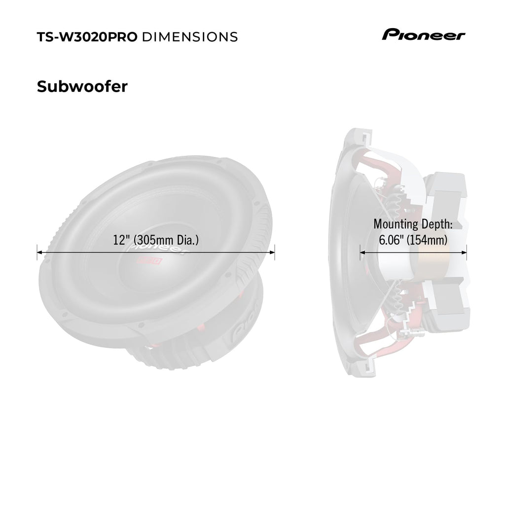 12" Subwoofer 2000W Max Z4244