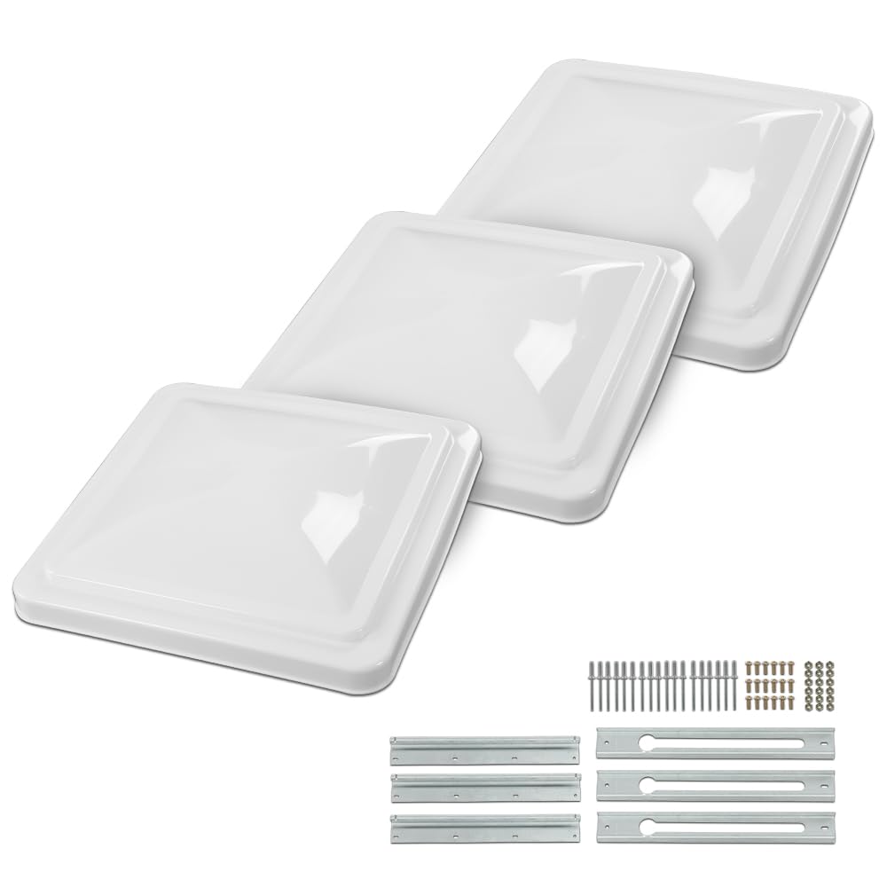 14" x 14" Replacement Roof Vent Cover 3PCS White O915