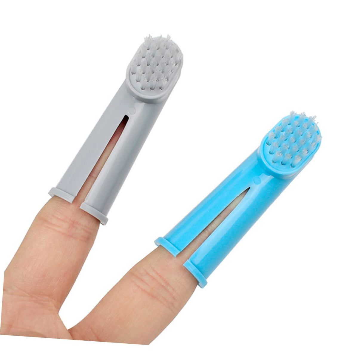 15 Pc Dual-Headed and Finger Pet Toothbrushes J26352