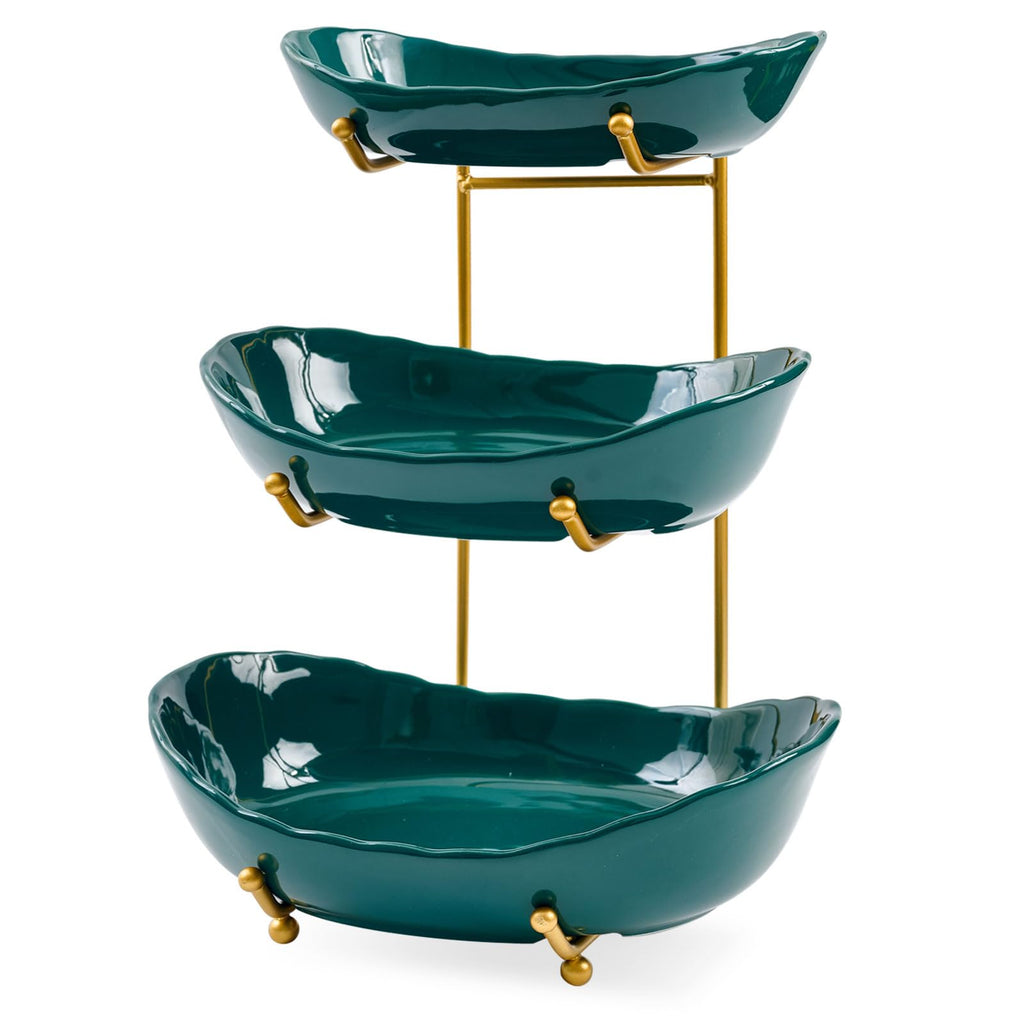 Ceramic 3 Tier Fruit Bowl A6367