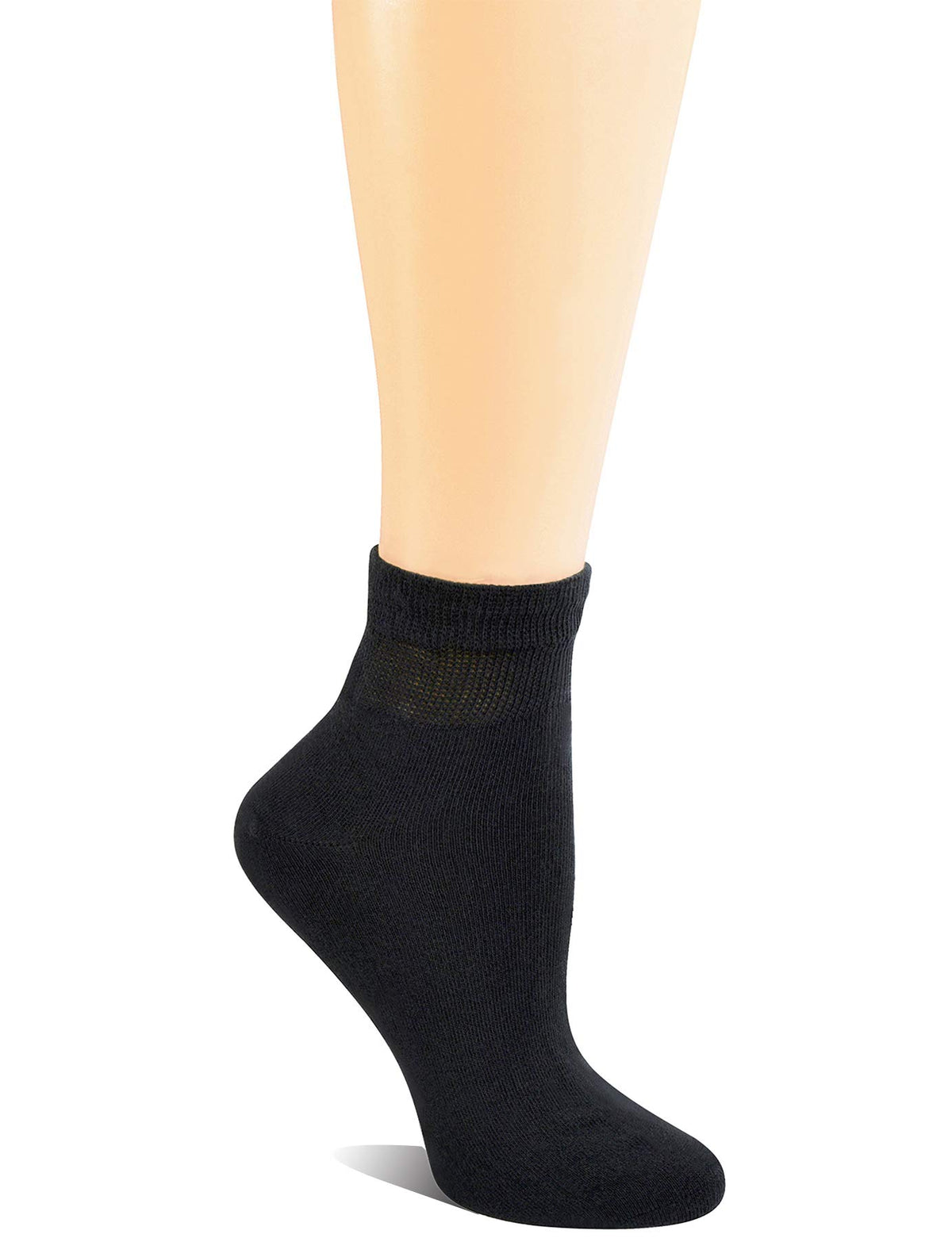 Cotton Ankle Dress Socks with Seamless Toe B36179