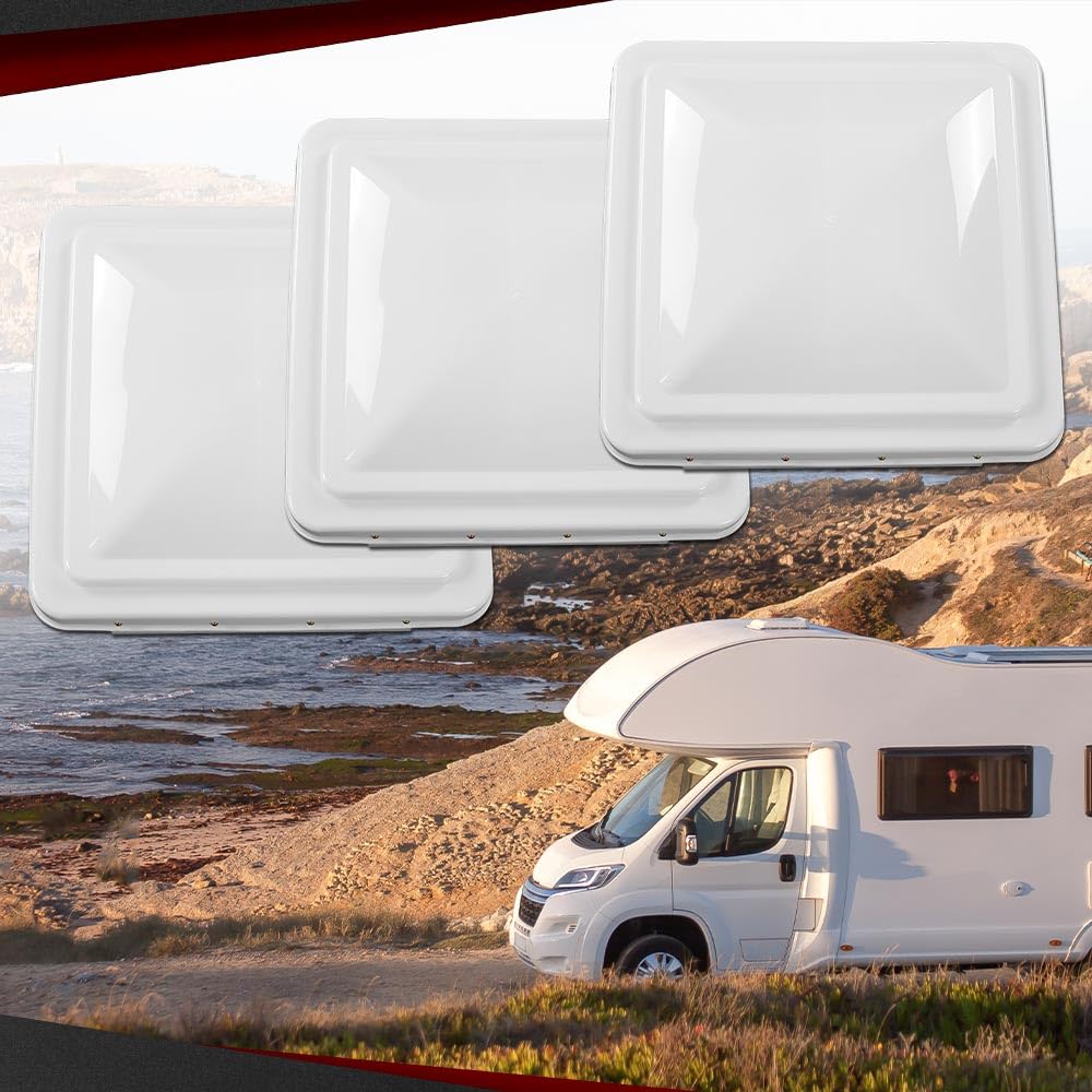 14" x 14" Replacement Roof Vent Cover 3PCS White O915