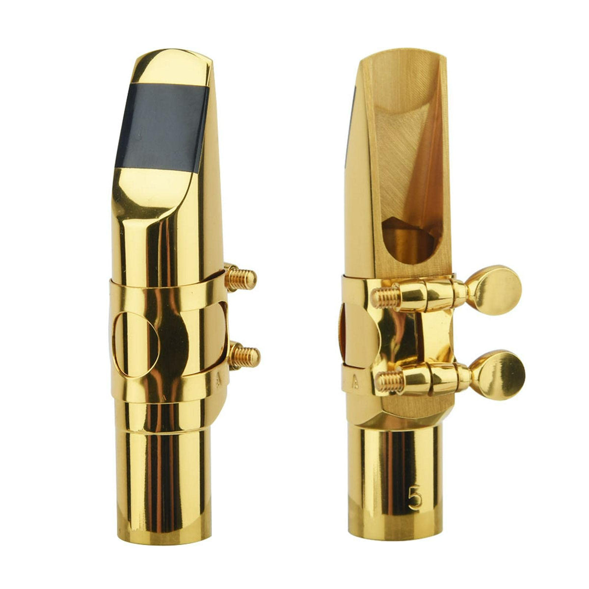 Alto Saxophone Mouthpiece with Cap and Ligature Gold 5C B85351