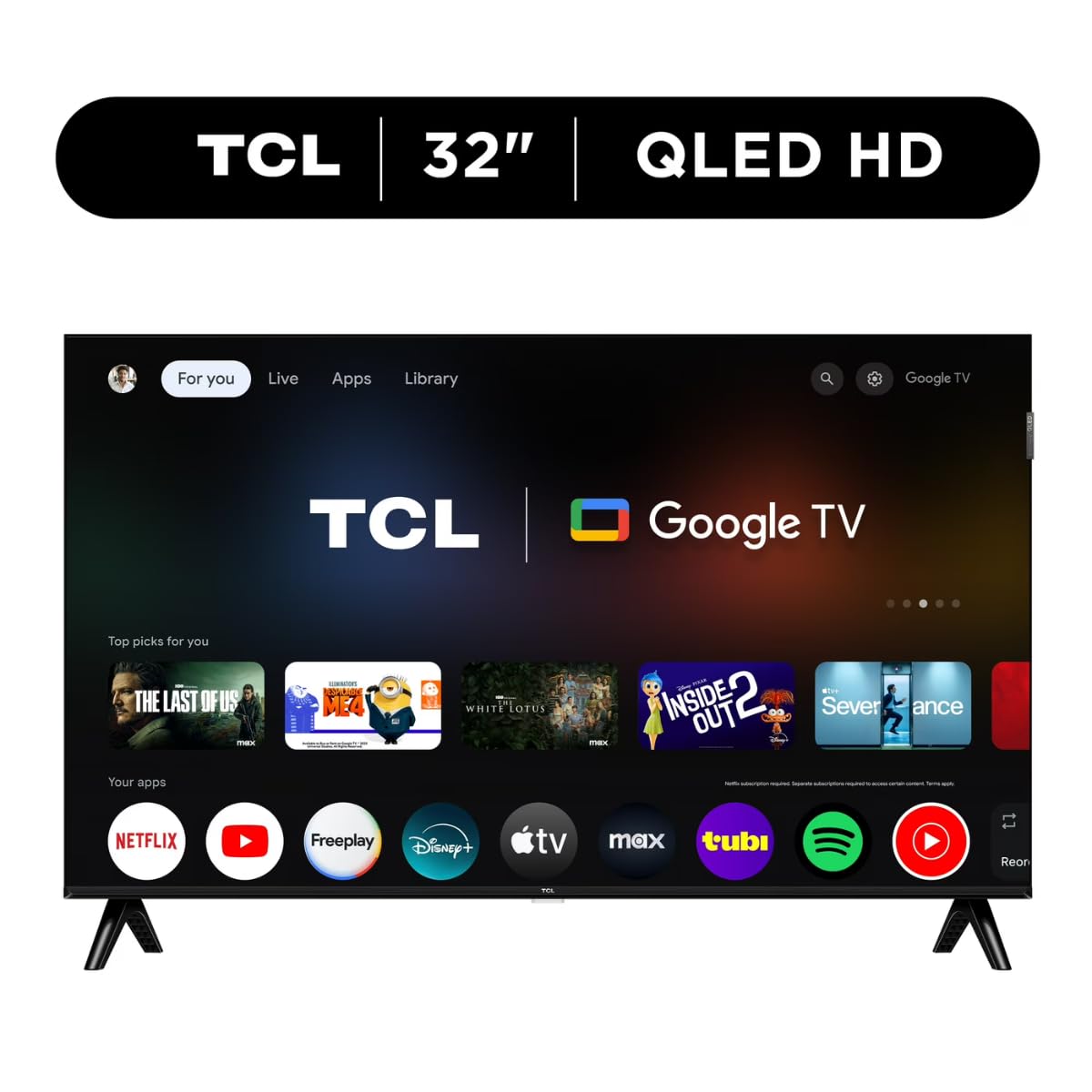 32" QLED Smart TV with Google TV I609323
