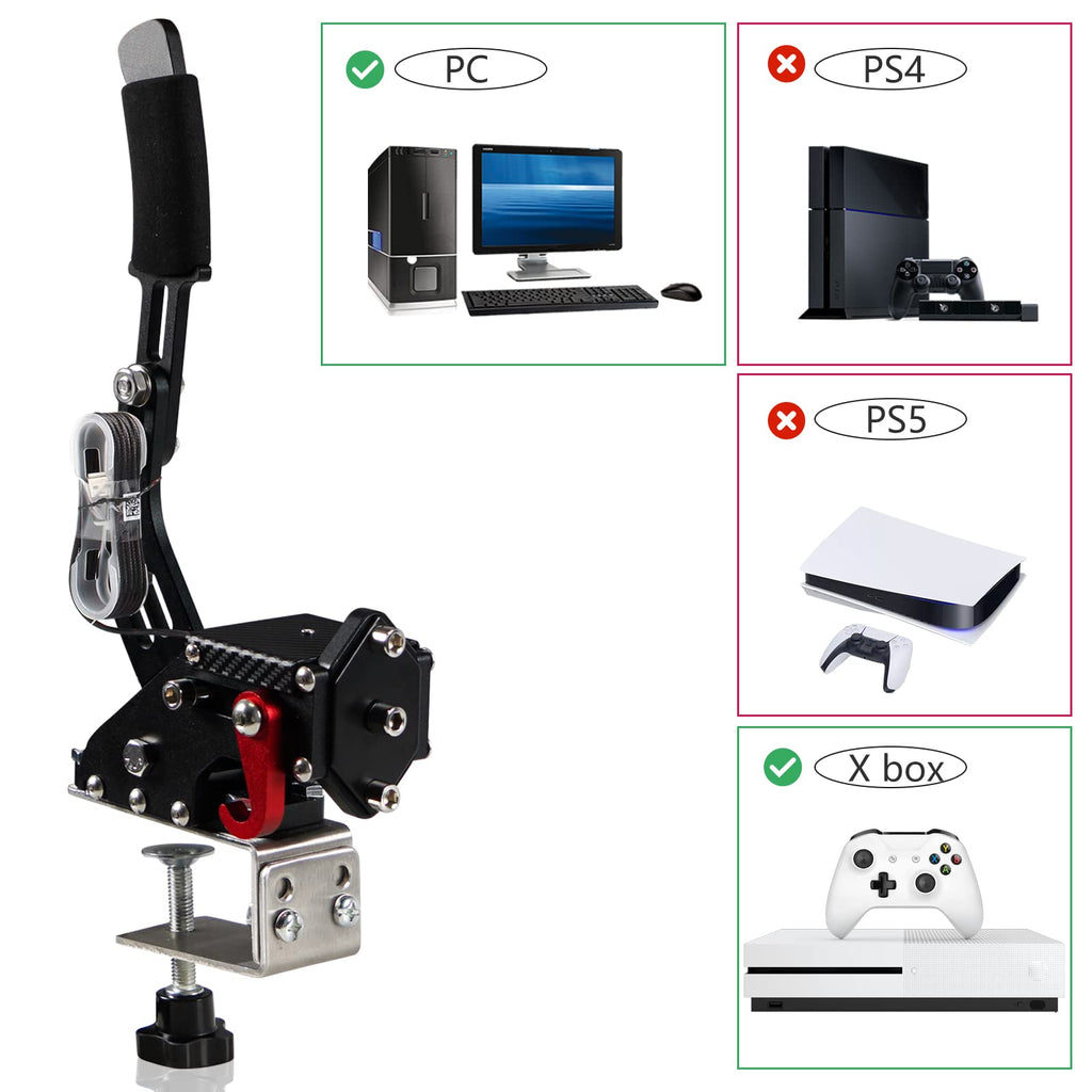 2-in-1 USB Handbrake with Hall Sensor and Clamp A13778