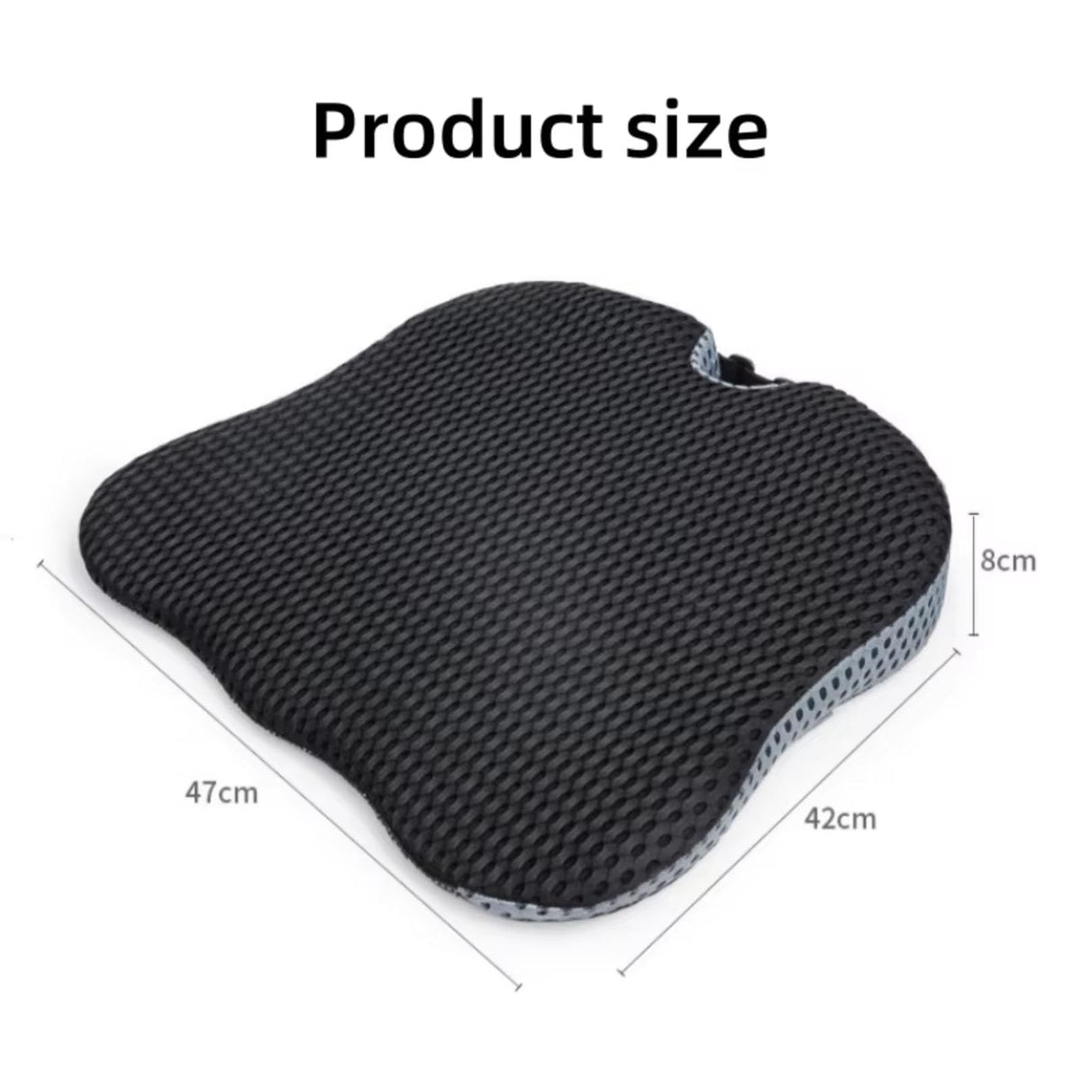 Grey Memory Foam Car Seat Booster Cushion N970094