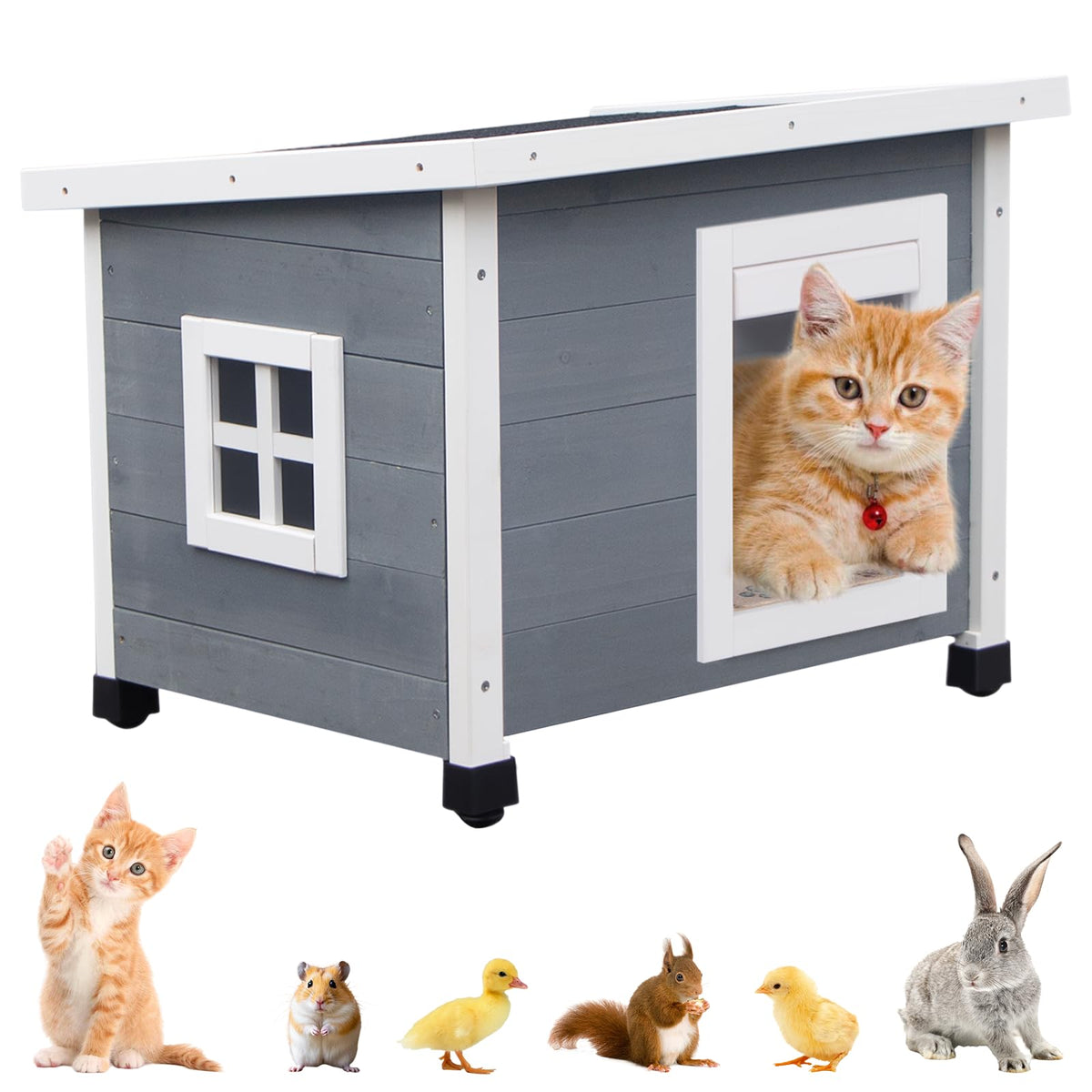 Wooden Pet House with Window I9748