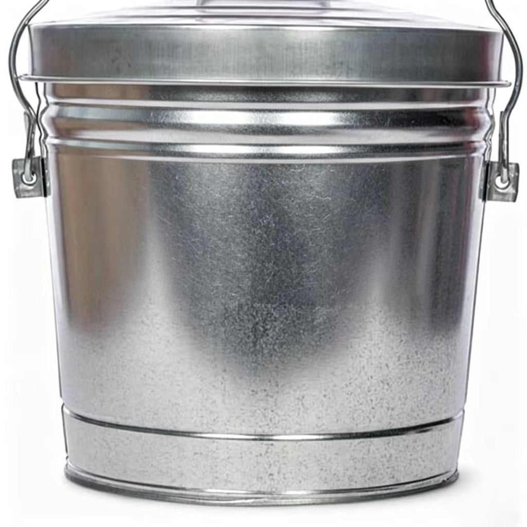 6 Gallon Galvanized Steel Locking Lid Storage Can U493775