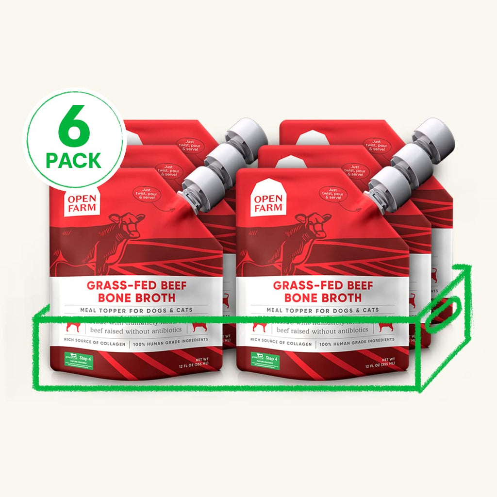 Beef Bone Broth Dog Food Topper 12oz 6 Pack F969574