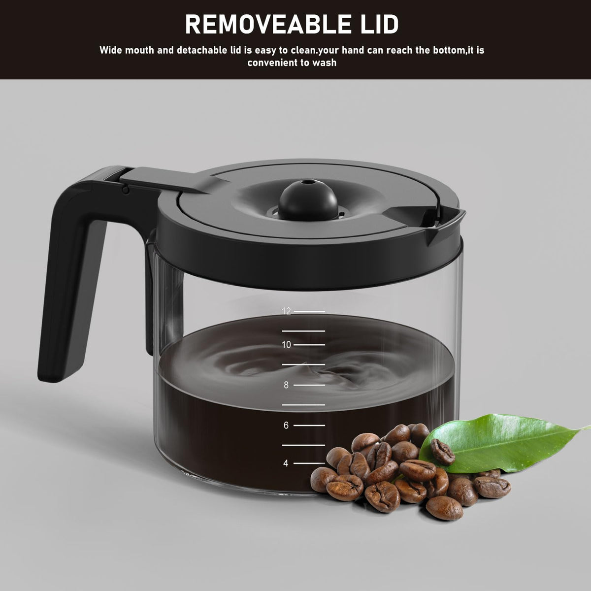 12 Cup Glass Coffee Pot Replacement V1671
