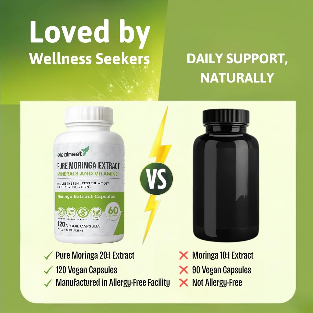 Moringa Extract Capsules 20:1 120 Capsules Vegan Z633