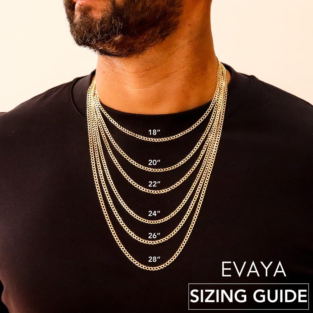 14k Gold Hollow Cuban Link Chain Necklace Z48431