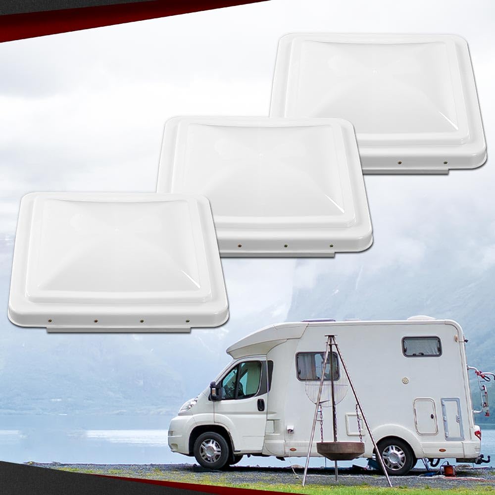 14" x 14" Replacement Roof Vent Cover 3PCS White O915