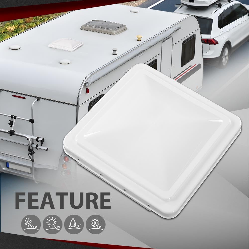 14" x 14" Replacement Roof Vent Cover 3PCS White O915