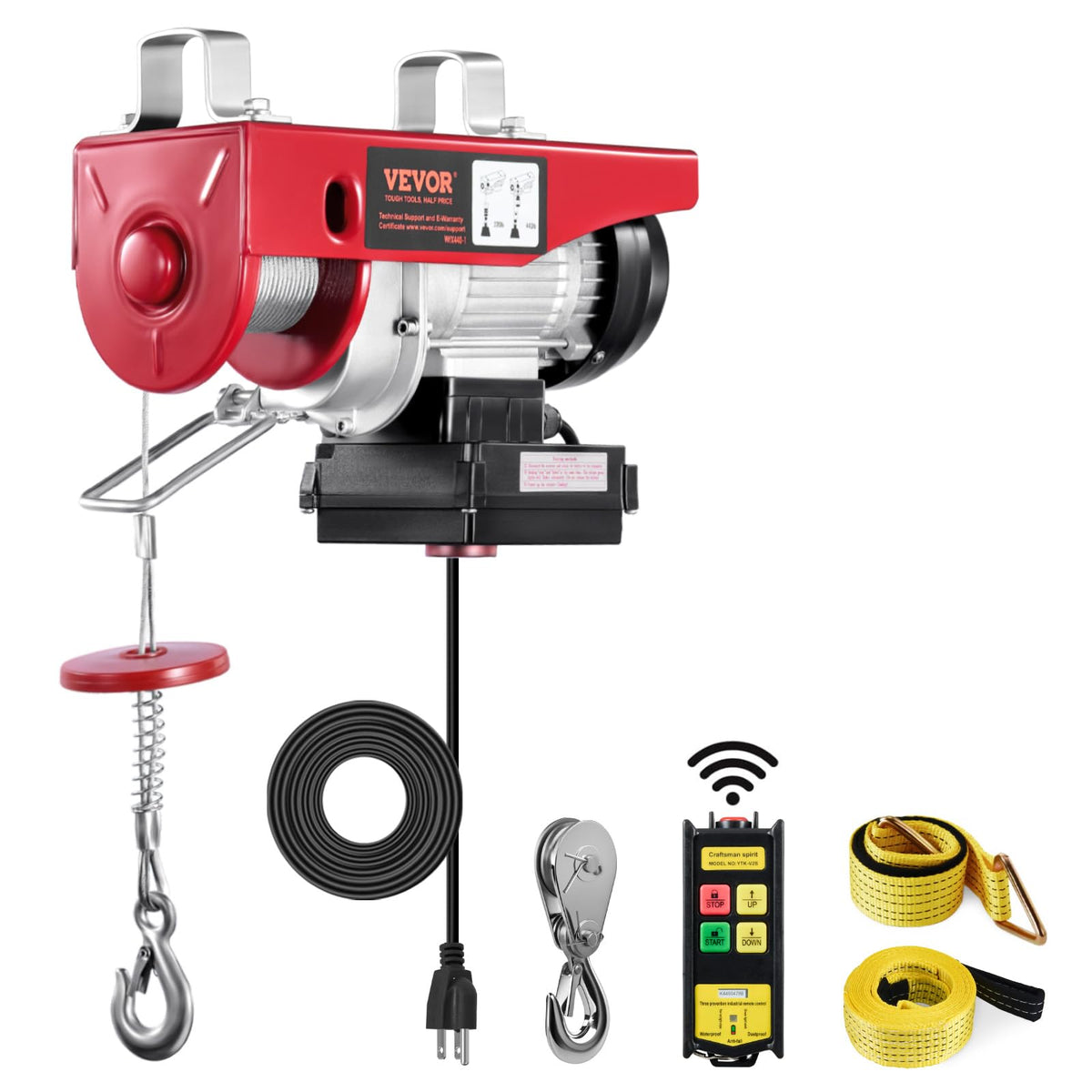 110v 440lbs Electric Hoist with Wireless Remote Control P103