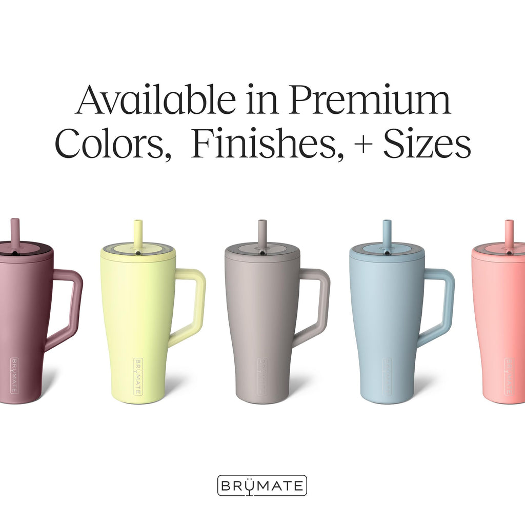 40 oz Stainless Steel Tumbler with Handle and Straw U51990
