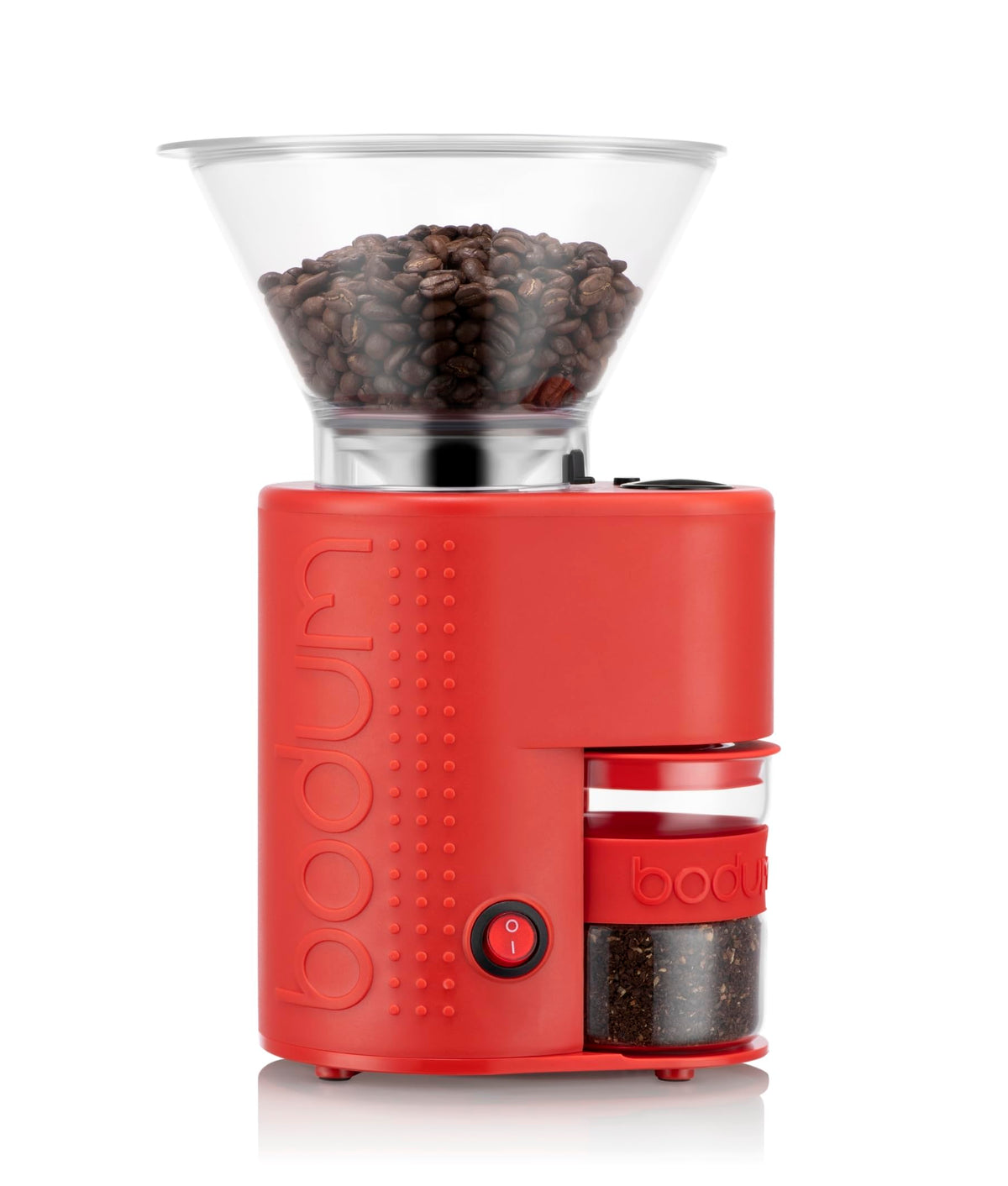 Electric Conical Burr Coffee Grinder, 12 Grind Settings, Red V7128