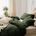 Dark Olive Green King Size 3 Piece Comforter Set Y304695