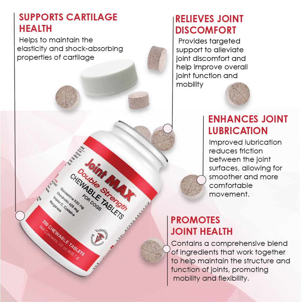 Double Strength Chewable Tablets for Dogs, 250 Tablets E1930