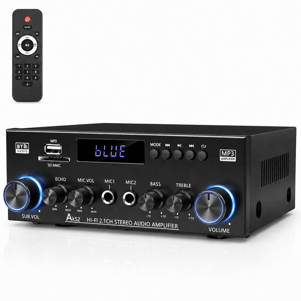Bluetooth 5.0 2.1 Channel 400W Stereo Amplifier D134