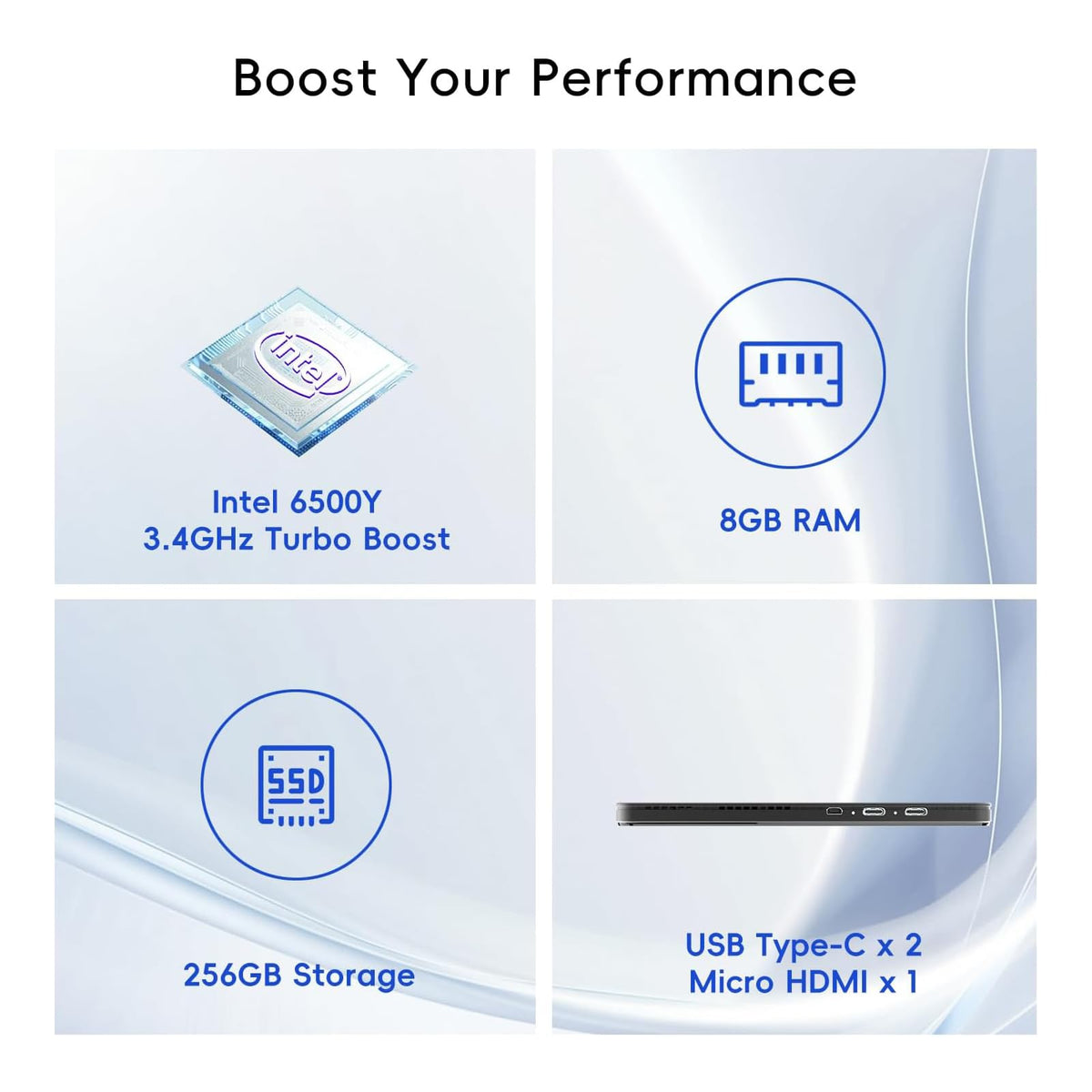 2-in-1 Laptop/Tablet 10.1" FHD IPS Touchscreen 8GB RAM 256GB SSD Y333