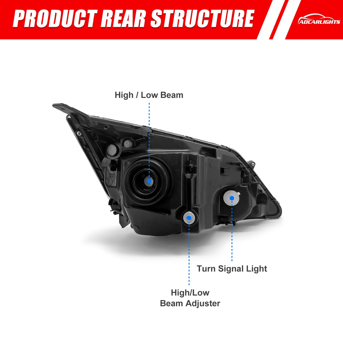 Honda Cr-V Halogen Headlight J674