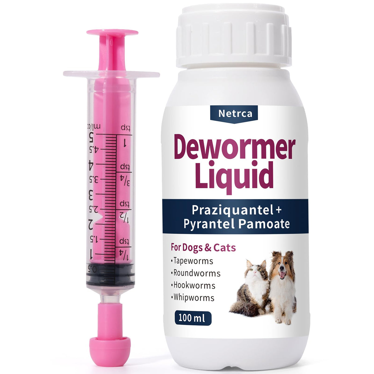 Dewormer Liquid for Dogs & Cats, 100ml D3984