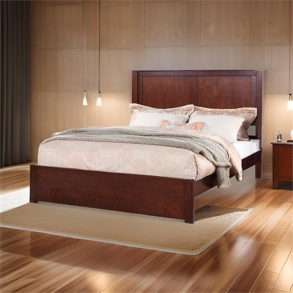 California King Solid Wood Platform Bed with Underbed Storage Z4333