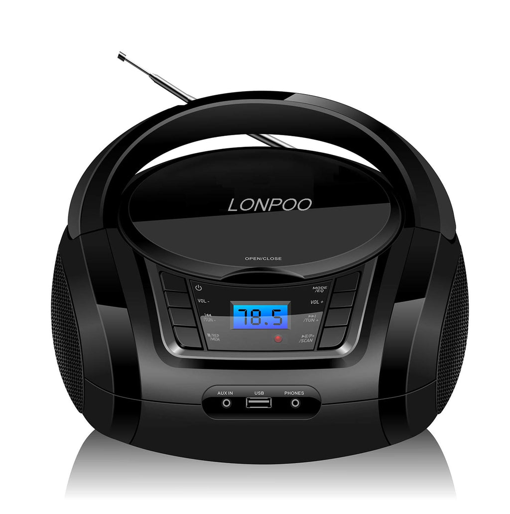 Portable CD Player Boombox with Speakers O336611