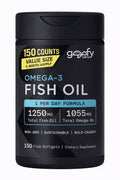 Omega-3 Fish Oil 1250 mg Softgels 150 Counts E536