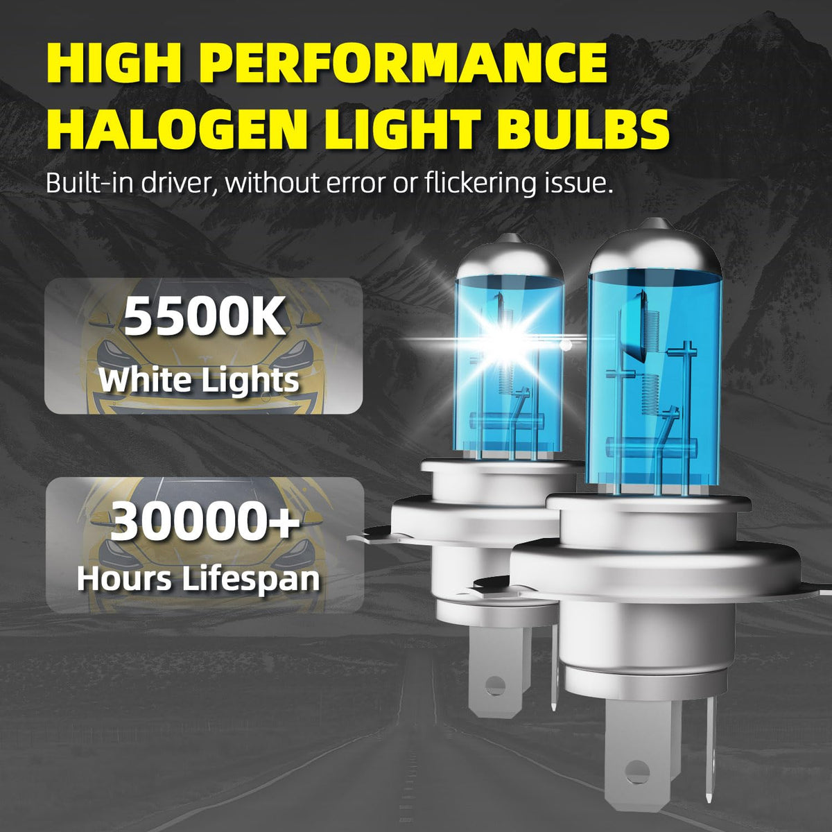 9003 High Low Beam Halogen Headlight Bulbs 2PCS X150981