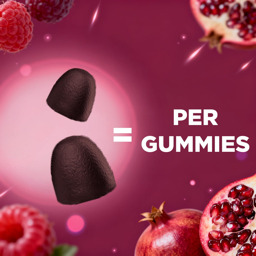 Beet Root Gummies with B6, B12, Grape Seed & Pomegranate 120 Count T41679