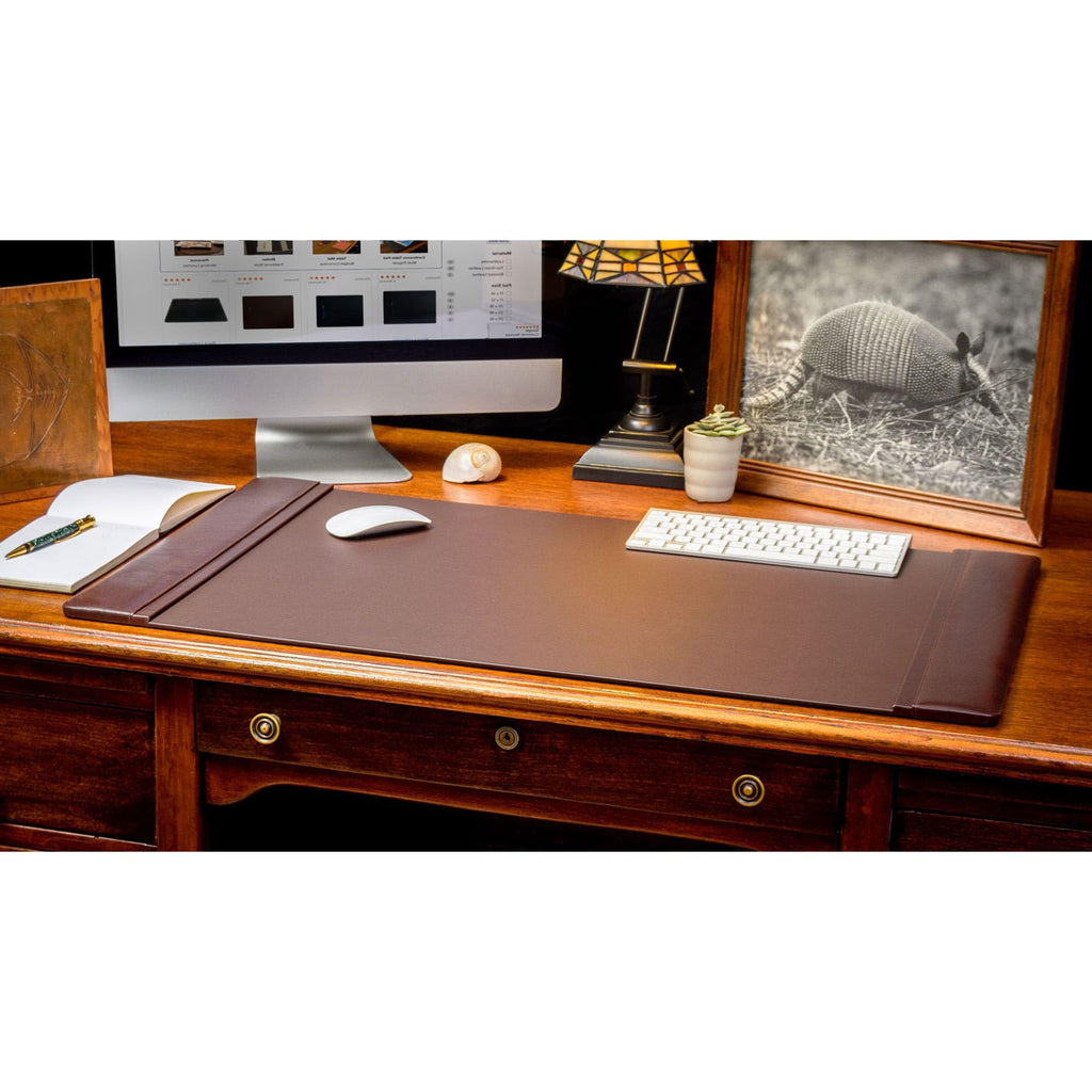 Chocolate Brown Leather 8 Piece Desk Set W81272