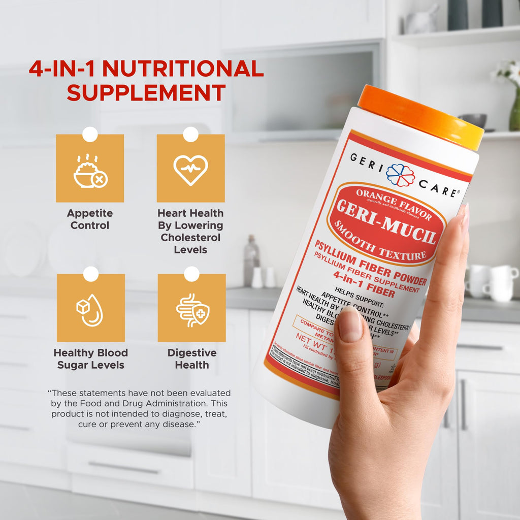 Orange-Flavor Psyllium Husk Fiber Powder 13oz Y7896