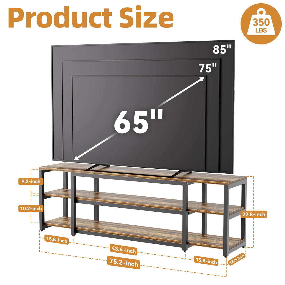 85 inch TV Stand D285