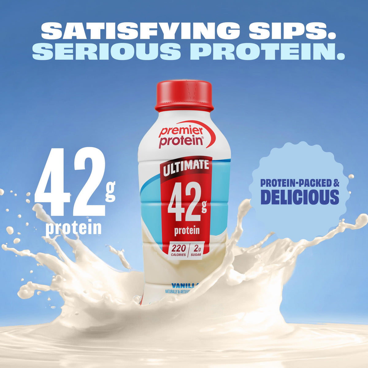 Vanilla 42g High Protein Shake 12 Pack E886531