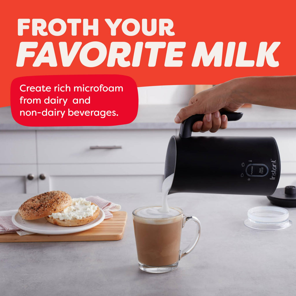4-in-1 Milk Frother, 10 oz, Black T31364
