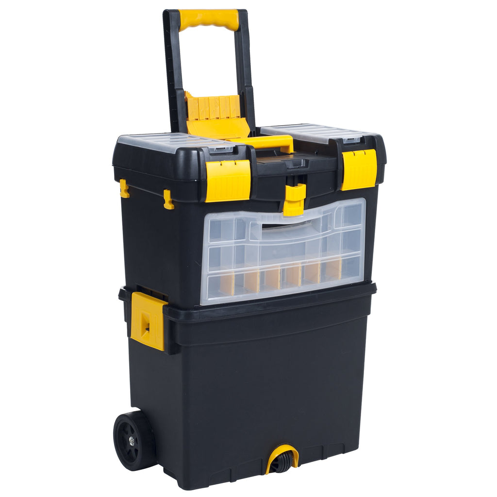 Portable Stackable Toolbox with Wheels and Drawers D2693