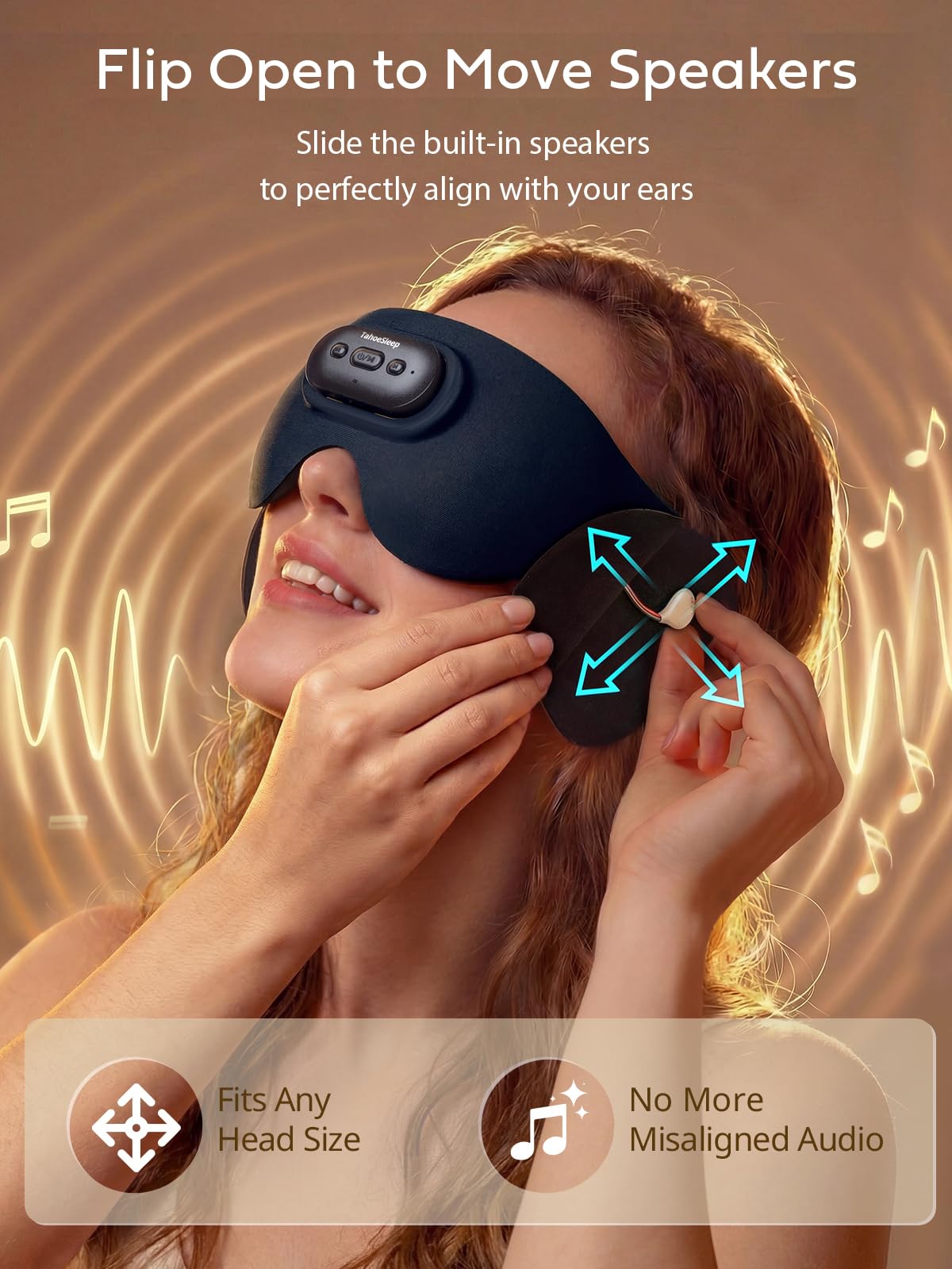 Ultra-Thin Adjustable Sleep Mask with Bluetooth 5.4 L64337