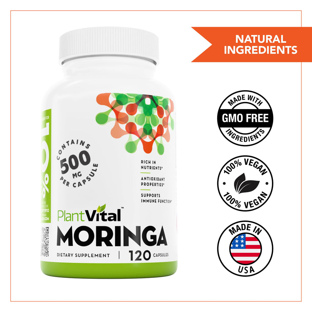 Organic Moringa Capsules 1000mg W320644