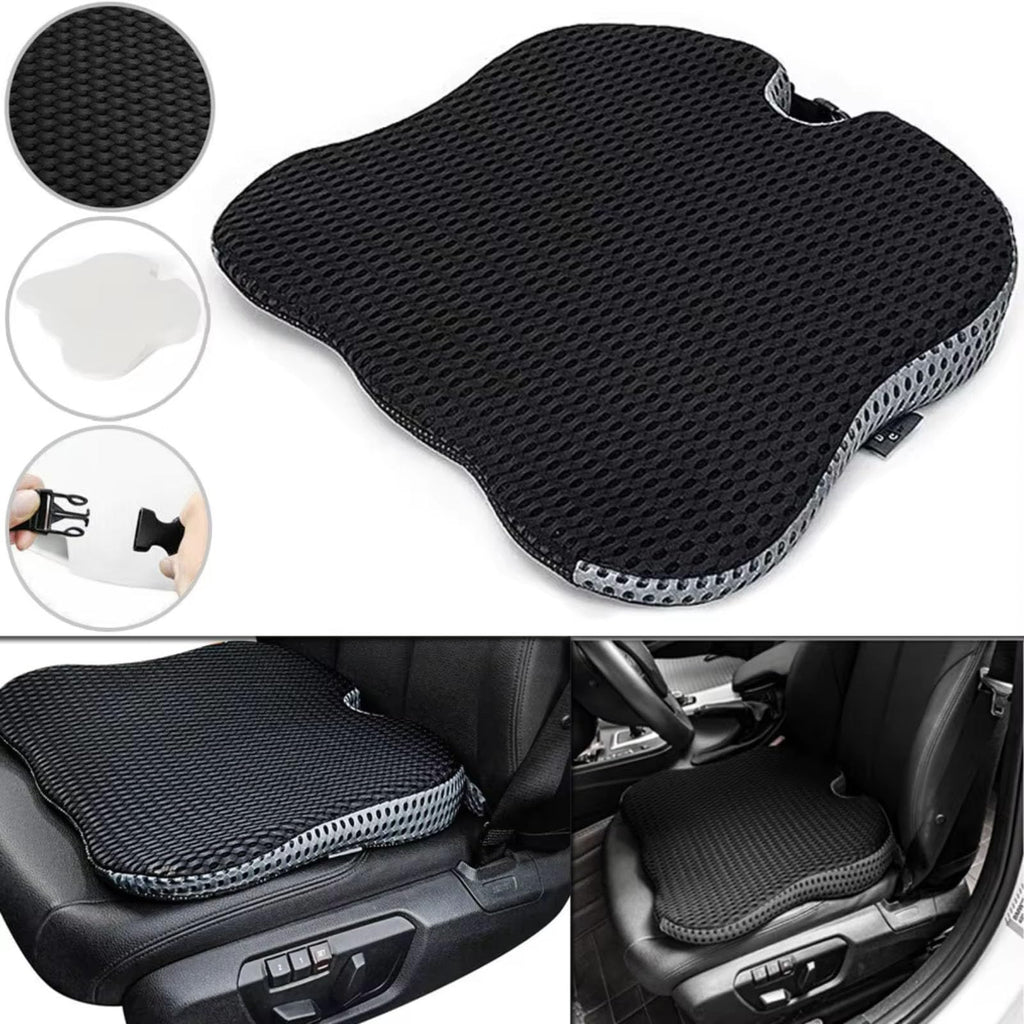 Grey Memory Foam Car Seat Booster Cushion N970094