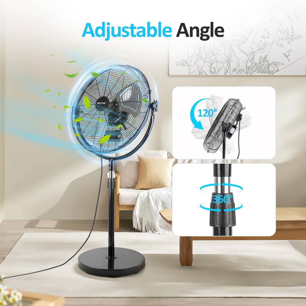 20 Inch Heavy Duty High Velocity Metal Stand Pedestal Fan I199045