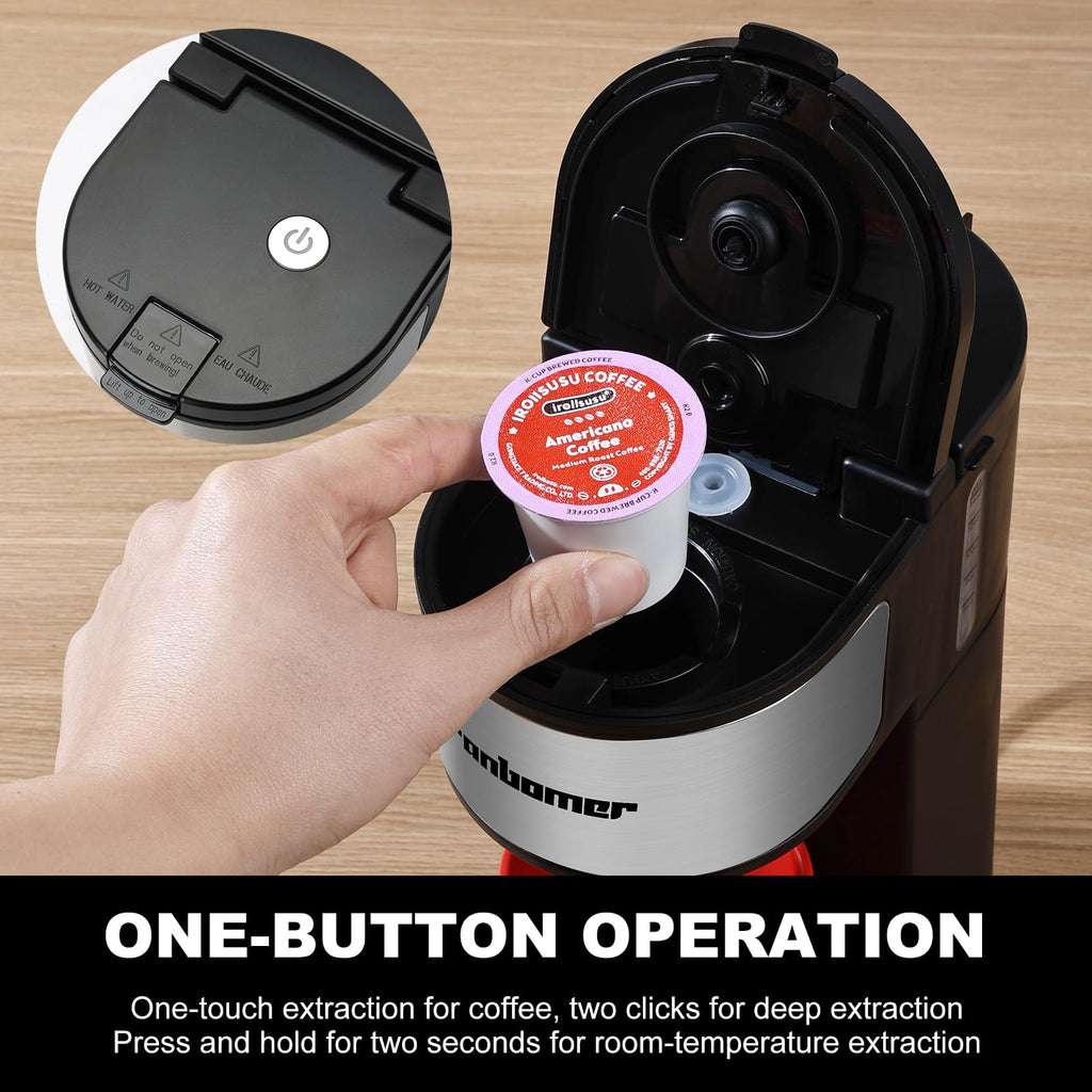 K Cup Single Serve Coffee Maker 2 in 1 J868920