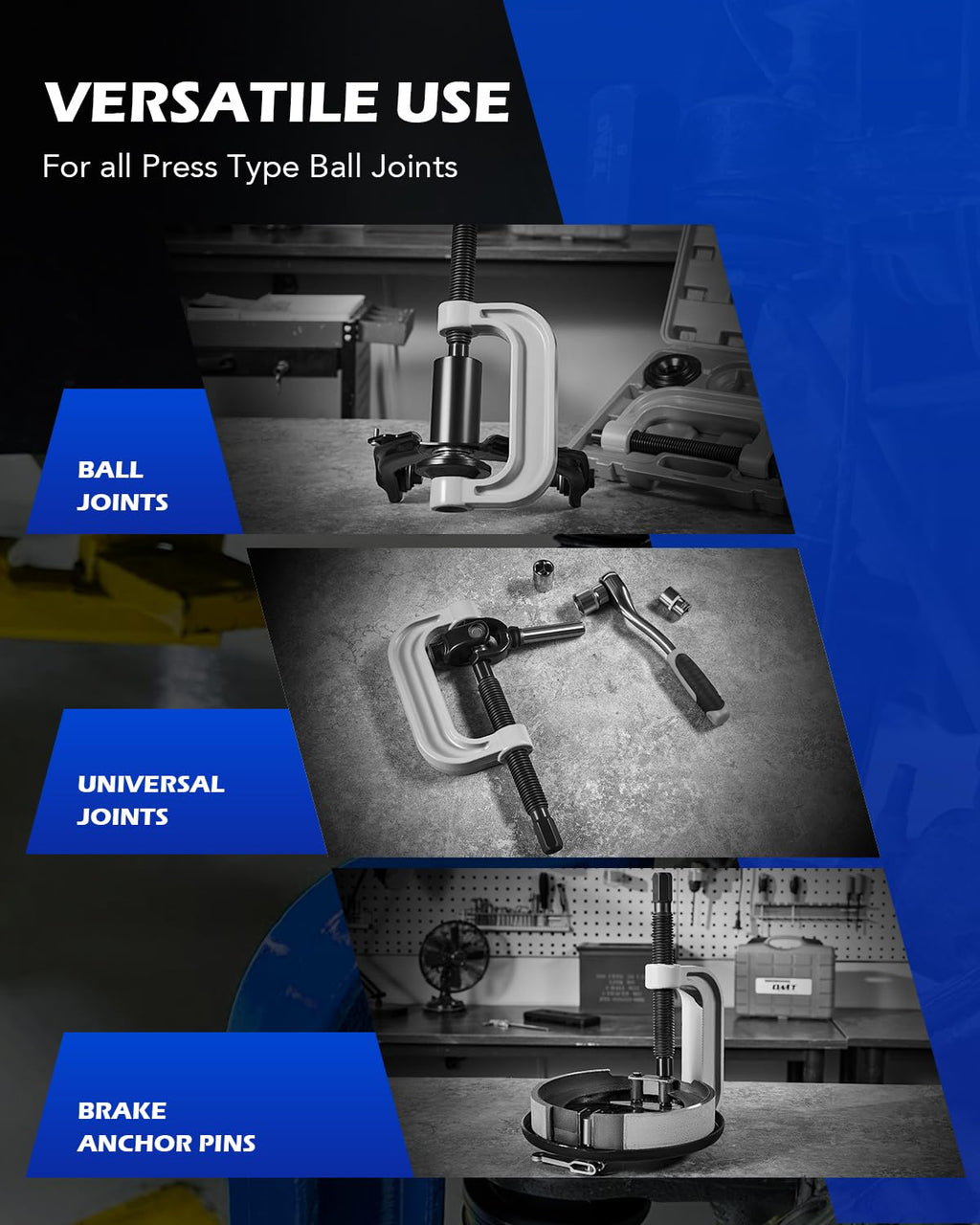 23pc Ball Joint Press Kit with Sockets and Adapters H724112